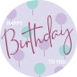 Preview: 24 Geschenkaufkleber Geburtstag Flieder