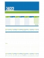 Preview: Tischkalender 2022 Blau-Grün