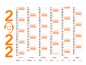 Preview: Streifenkalender Design 2022
