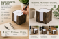 Preview: Zettelbox Holzoptik