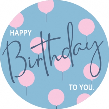 24 Geschenkaufkleber Geburtstag blau