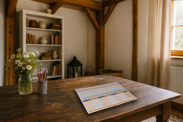 Preview: Tischkalender 2026 Orange