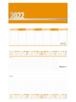 Tischkalender 2022 Orange