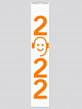 Streifenkalender Design 2022