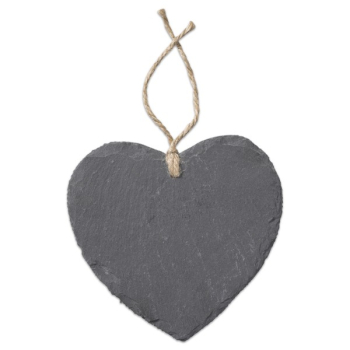 Schiefer Herzen mit Gravur