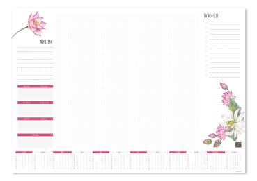 Schreibtischunterlage Lotus