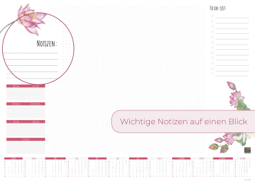Preview: Schreibtischunterlage Lotus
