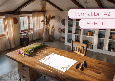 Schreibtischunterlage Lotus