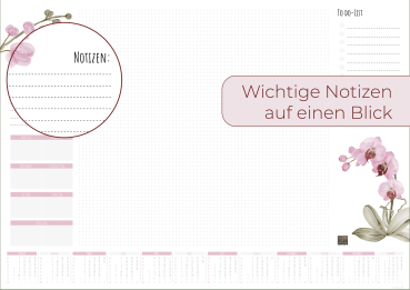 Preview: Schreibtischunterlage Orchidee