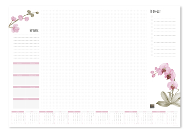 Schreibtischunterlage Orchidee