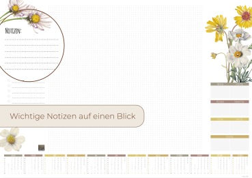 Preview: Schreibtischunterlage Wildblume