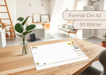 Preview: Schreibtischunterlage Wildblume