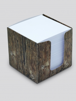 Zettelbox Holzoptik