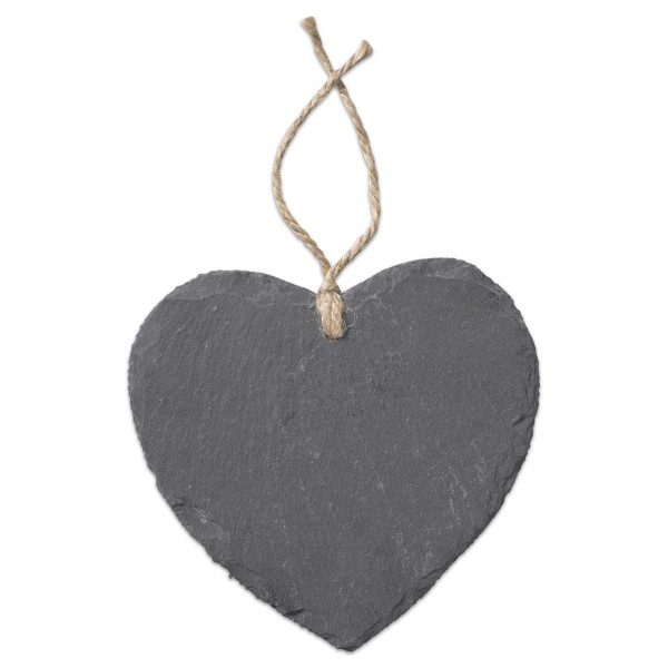 Schiefer Herzen mit Gravur