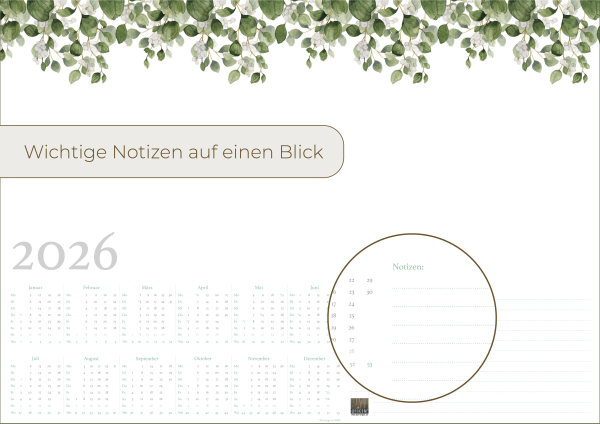 Schreibtischunterlage Eucalyptus