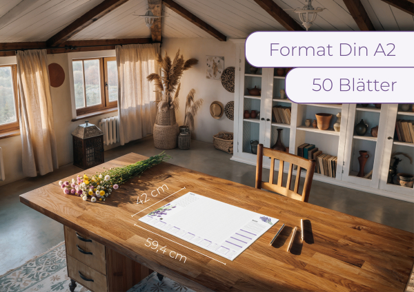 Schreibtischunterlage Lavendel