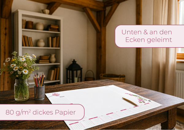 Schreibtischunterlage Lotus