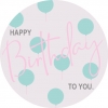 24 Geschenkaufkleber Geburtstag rosa